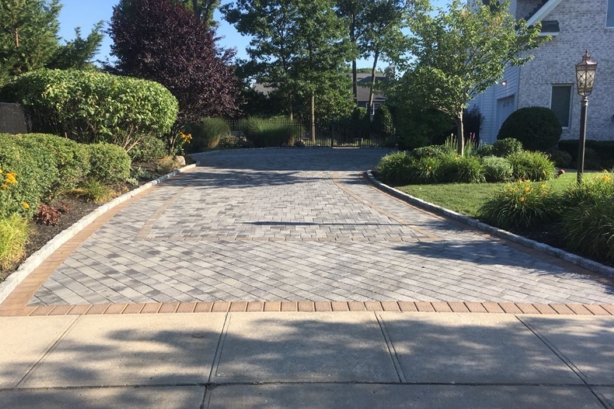 Cobalt Interlock Paving Installation