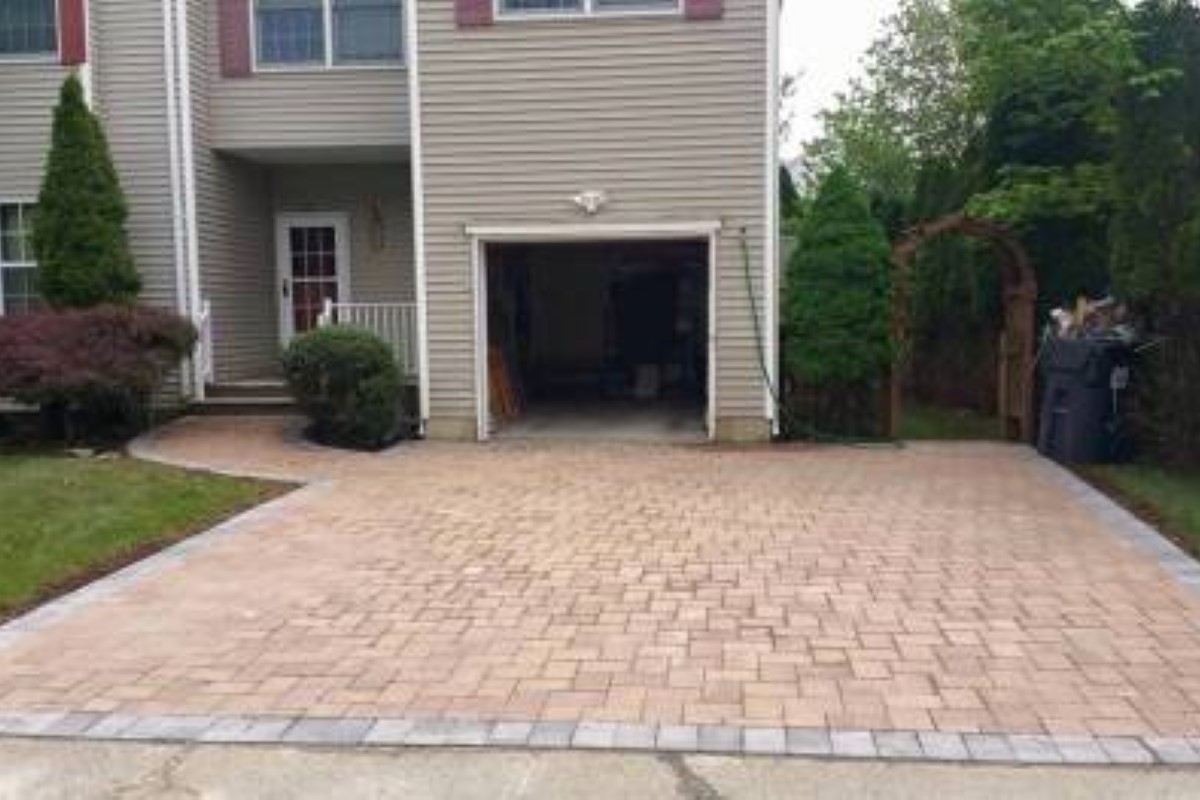 North Haven Interlock Paving Installation