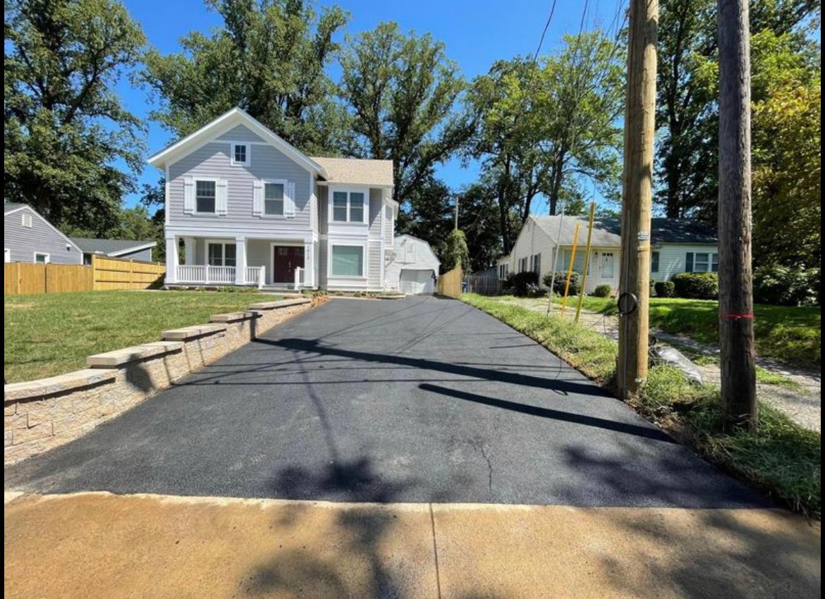 Orange Asphalt Driveway Installation